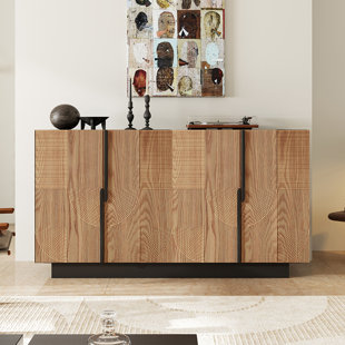 Modern Storage Cabinet with Irregular Lines