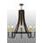Damascus 8 - Light Steel Dimmable Empire Chandelier