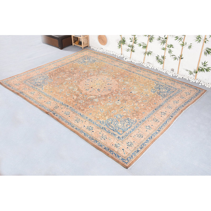 Tapis de décoration intérieure, tapis turcs, tapis de déclaration, tapis antique brun, tapis rétro, tapis de salle à manger