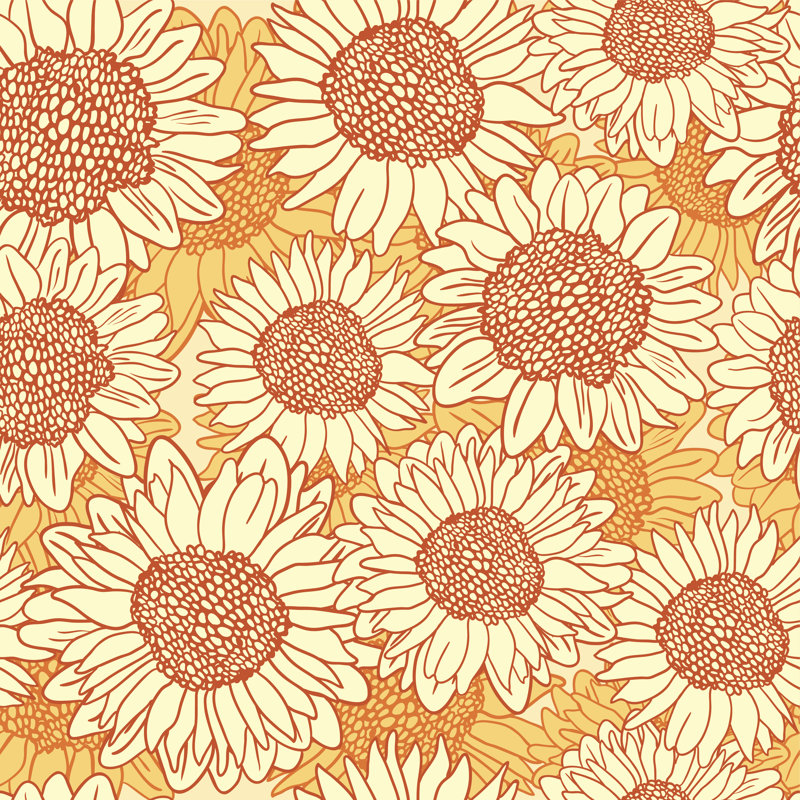 Sunflowers by Sntpzh - Wrapped Canvas Print, 30cm H x 30cm W x 3.8cm D