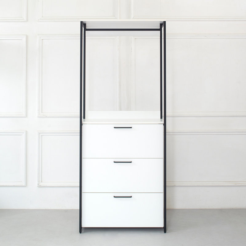 Walk-in en bois et métal, Blanc