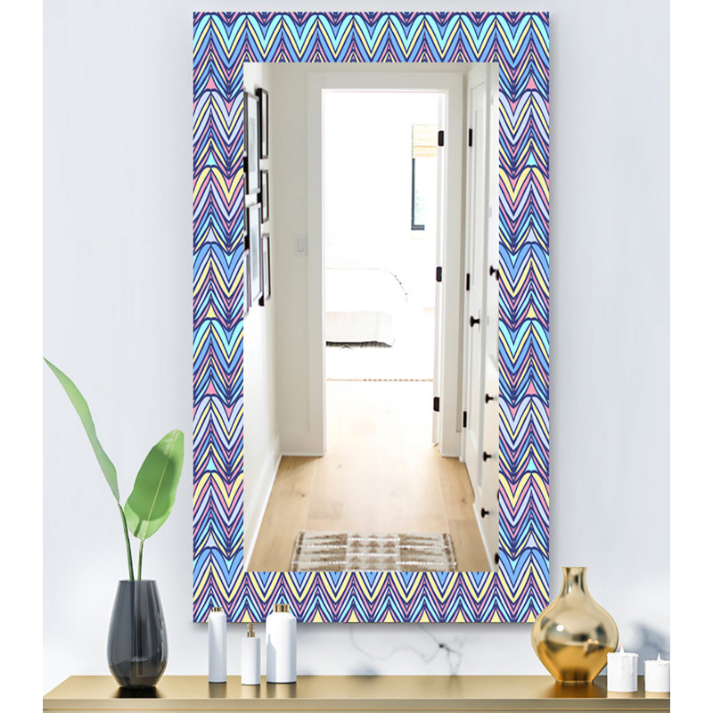 Miroir mural Zig Zag, H 39,4 po x l 29,5 po