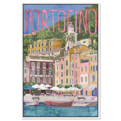 Portofino, reproduction d'art sur toile par Art Remedy
