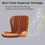 Ensemble de 4 chaises de salle à manger modernes et capitonnées en similicuir brun avec dossier à oreilles et pieds en métal noir-1009729842-1009729852