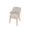 Foyer Upholstered Armchair with Wooden Base-483787170-506373472