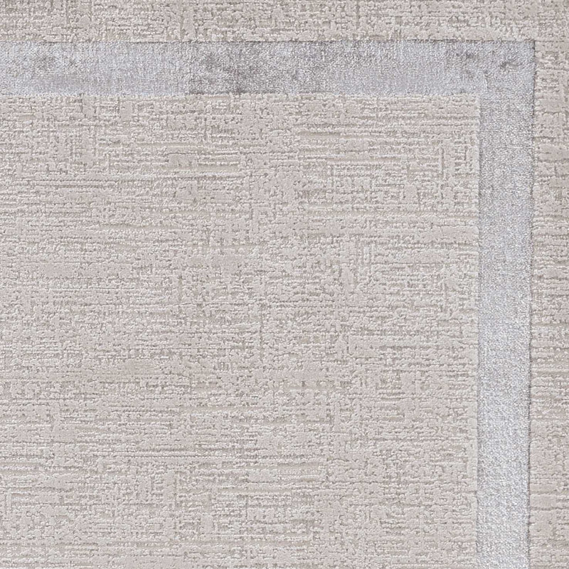 Tapis touffeté ivoire / argent, Rectangle 5 pi 3 po x 7 pi 7 po