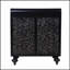 Armoire d'appoint Art avec 2 portes, rangement décoratif vieilli pour le vestibule et le salon, buffet à motif en relief