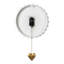 Sterling Check® Heart Pendant Wall Clock
