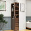 Armoire de rangement à 3 niveaux et à 3 tiroirs de 69,6 po de hauteur et 19,6 po de largeur et 11,59 po de largeur pour la salle à manger-121362453