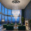 Lustre à DEL avec lumières à intensité variable moderne-270740164-279509127-279509128