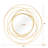 Metal Round Wall Mirror, Decorative Wall Mirror with Overlapping Circles-913864891