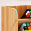 Wooden Office Desk Pen Pencil Holder Storage Organizer Tidy Shelf With Drawer