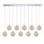 Luminaire suspendu sphère 10 lumières Tietjen-307170170
