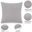Aspire Homeware Striped Square Velvet Cushion Cover-528166660-526461365