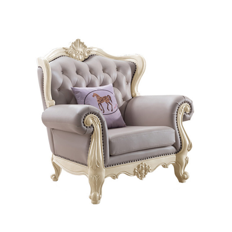 Fauteuil en cuir massif American Light