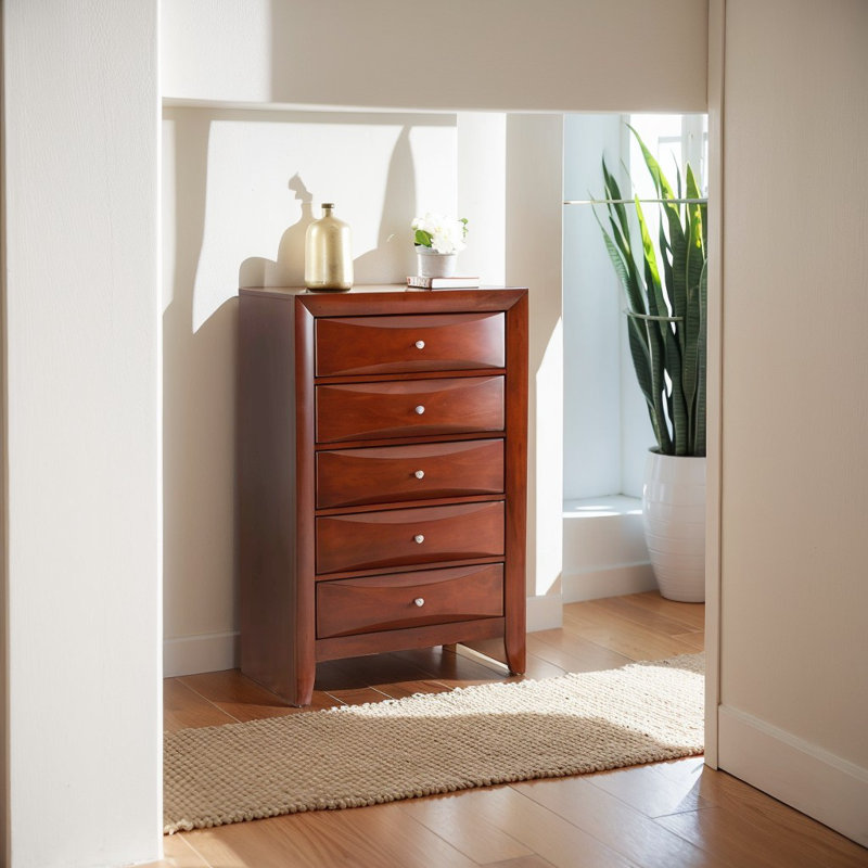 Commode Marilla G1550-CH, cerise, Brun