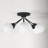 Andrea Glass Semi Flush Mount