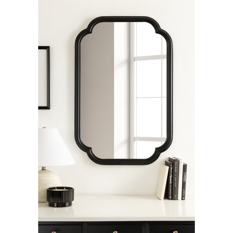 Miroir de salle de bain Glenby, Noir