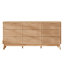 Ensemble de chambre à coucher 3 pièces, commode 9 tiroirs et tables de chevet 3 tiroirs-303567068