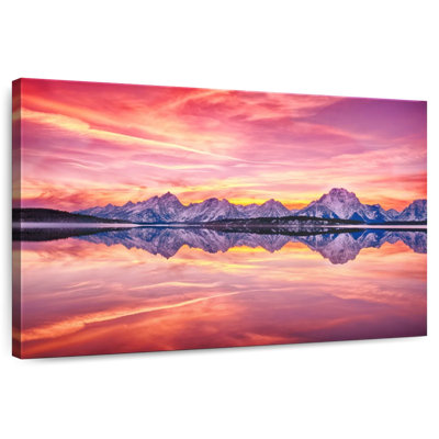 Alvord Teton Mountains Lake Reflection