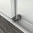 56" - 60" W X 76" H Single Sliding Shower Door, Frameless Bathroom Sliding Door With 1/4" (6Mm) Tempered Glass For Walk-In Shower, Brushed Nickel-123210168