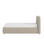 Barletta Upholstered Queen Wing Platform Bed, Cream-130130991-130130994
