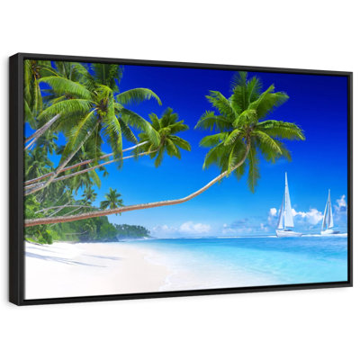 Plage «Seaside Palms Wall Art»
