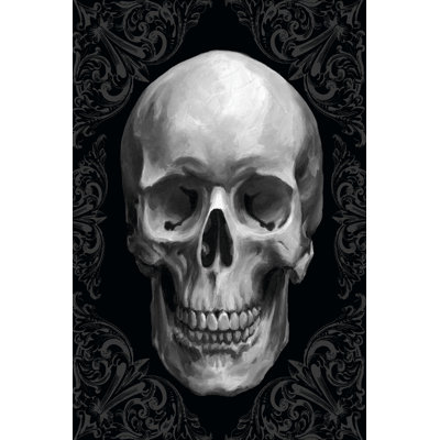 Glam Skull 1 Piece Wrapped Canvas Painting