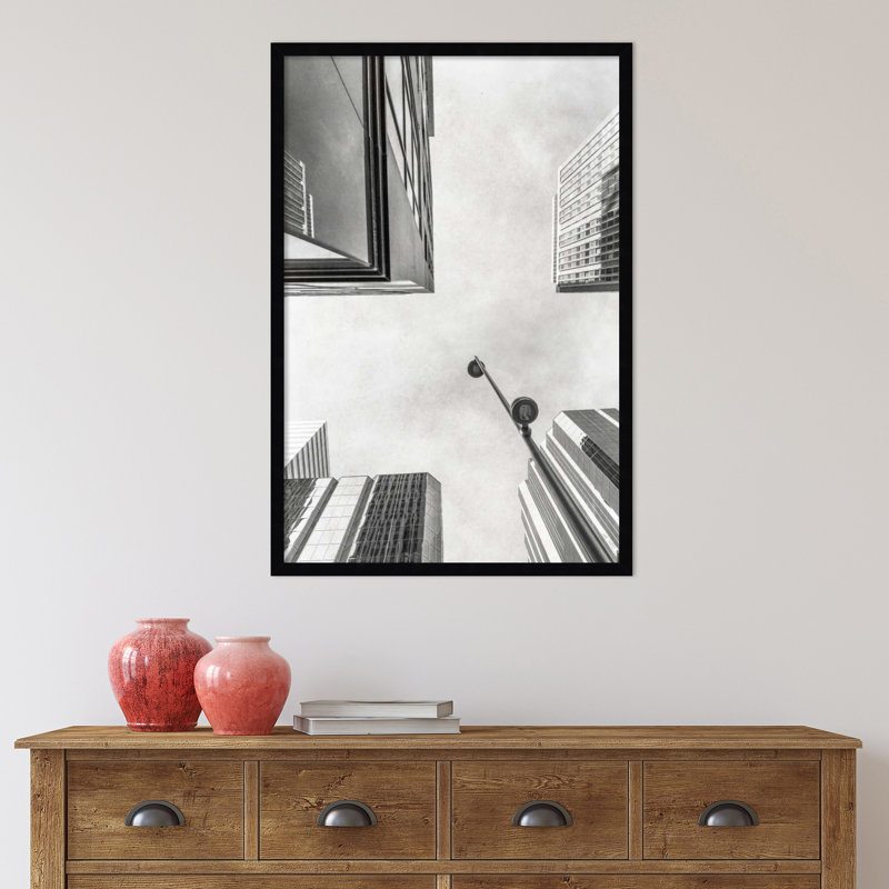 Modern Architecture by Rick Cotter, 41" H x 28" W, Black Framed