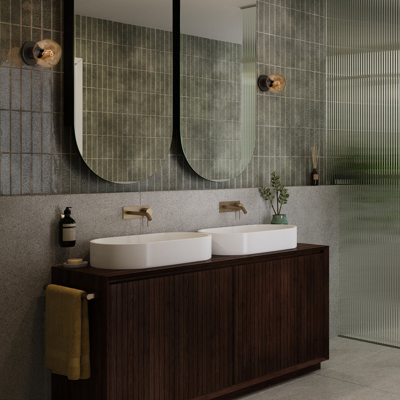 Lochan 1 - Light Flush Mounted Sconce, Graphite