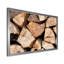 Pile de bois de chauffage - Impression traditionnelle sur bois brun-158969730-158969741