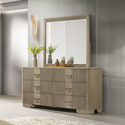 Tadashi 6-drawer Dresser With Mirror