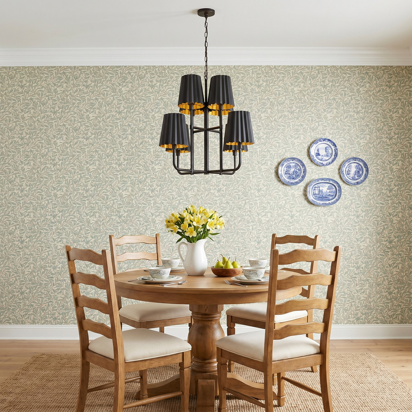 Tindra 8 - Light Metal Dimmable Chandelier, Matte Black