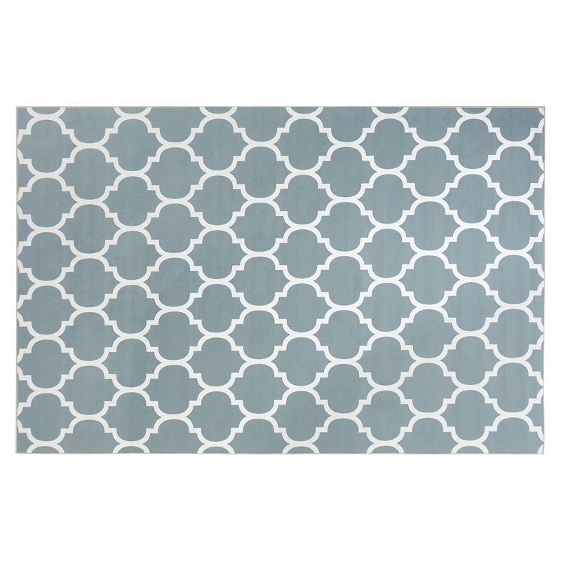 Almitra Geometric Shag Area Rug, Rectangle 40 x 60cm