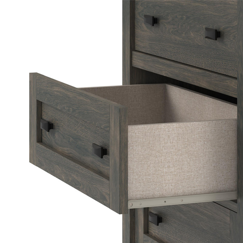 53.6 " W 6 - Drawer Dresser, Weathered Oak