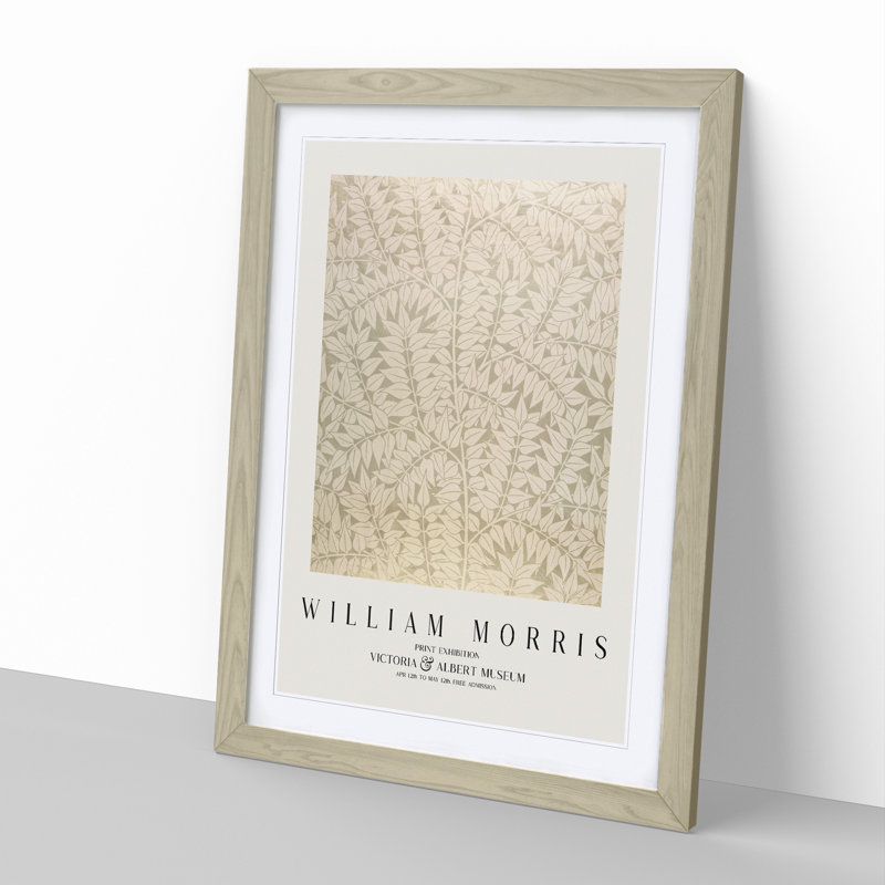 Branch by William Morris - Picture Frame Art Prints, Oak, 36cm H x 27cm W x 2cm D