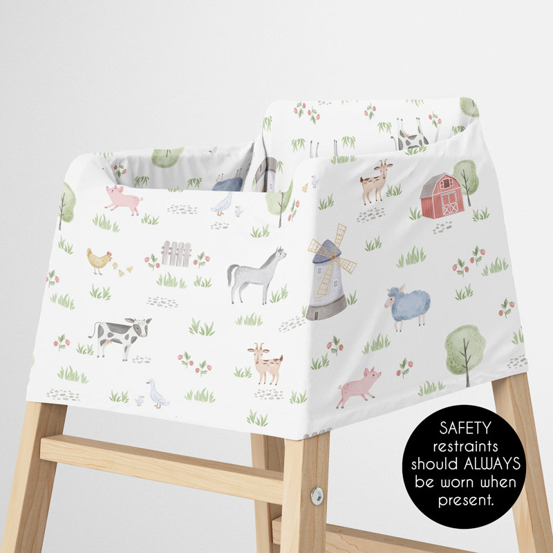 Housse de siège de bébé et housse d'allaitement pour animaux de ferme par Sweet Jojo Designs