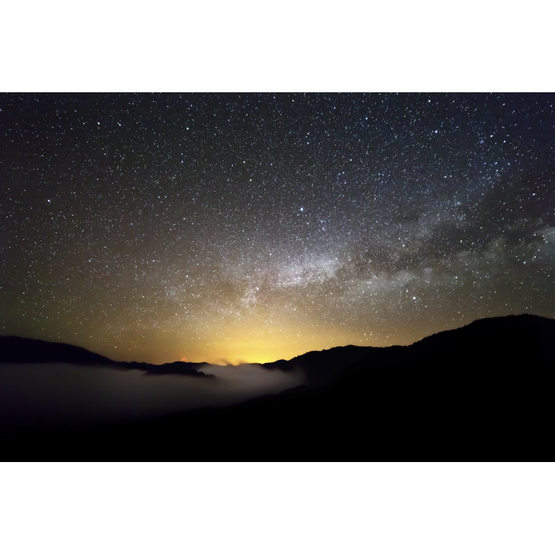 Étoiles et nuages - reproduction sur toile tendue, H 24 po x l 36 po x P 1 po