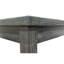 Ensemble de salle à manger 5 pièces transitionnel avec table rectangulaire de 48 pouces et 4 chaises rembourrées en tissu, gris anthracite