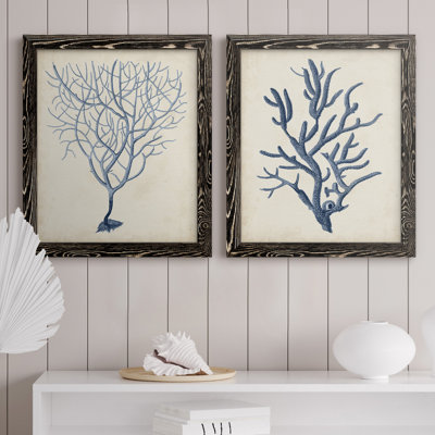 " Indigo Coral III " 2 - Pieces