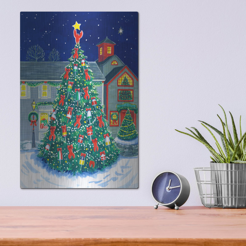  «Kennebunkport Tree» par Geraldine Aikman, art mural en métal, 12 po x 16 po, H 16 po x l 12 po