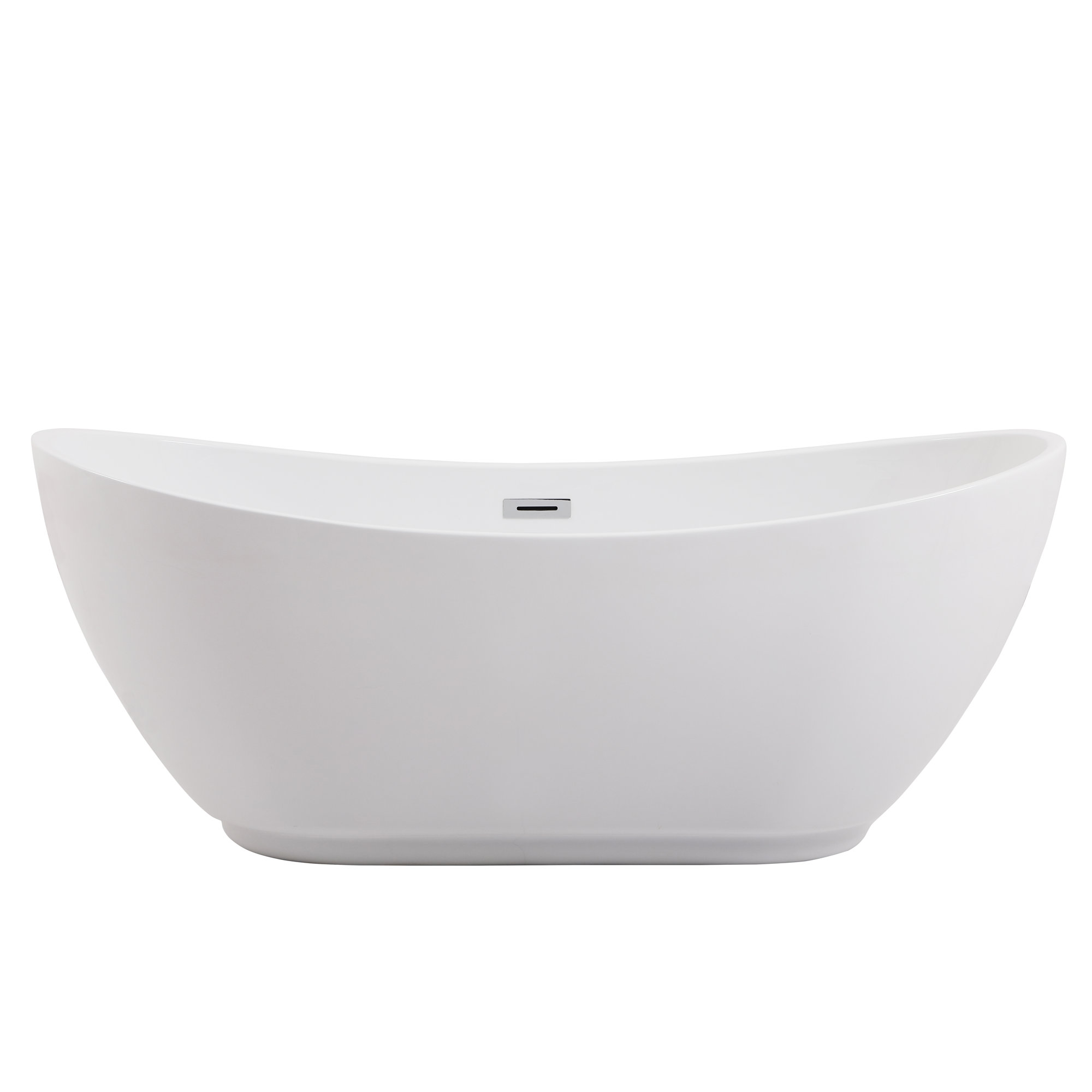 Labrusca 67'' Soaking Bathtub, Polished Chrome