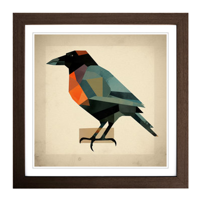 Crow Bauhaus No.2 - Framed Print
