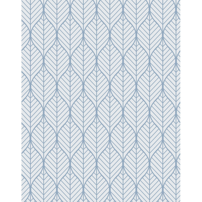 Cima Geometric Tropical Wallpaper, Blue