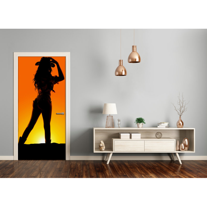 Figure Cowgirls Door Decal