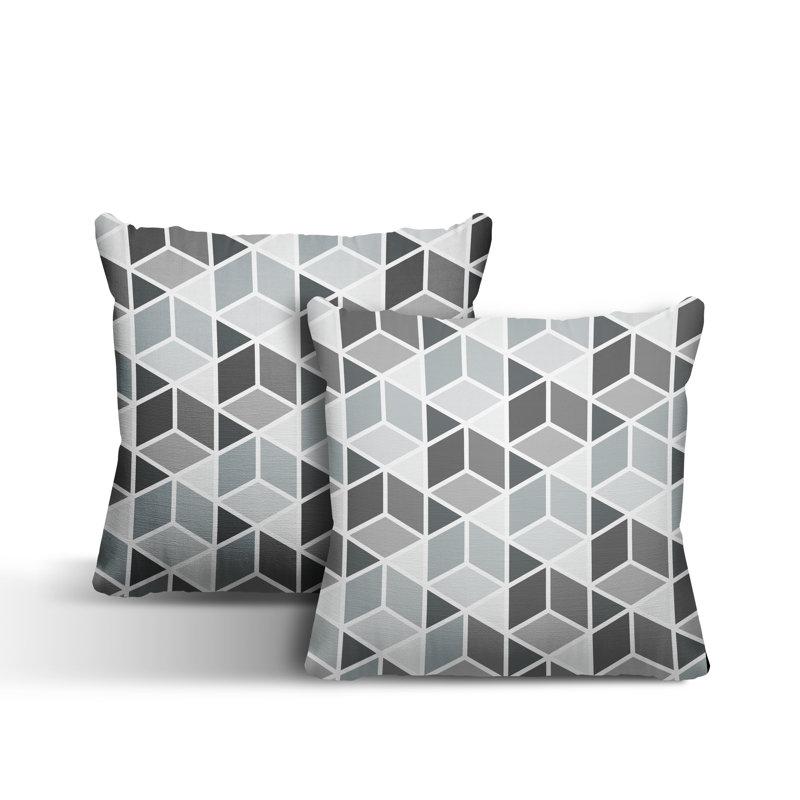  Coussin intérieur / extérieur, L 17 po x H 17 po, gris