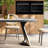 Modern simple home rectangular rock slab table-1995815977