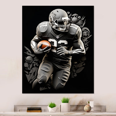 Football Day Glory in USA II - décoration murale en métal Football