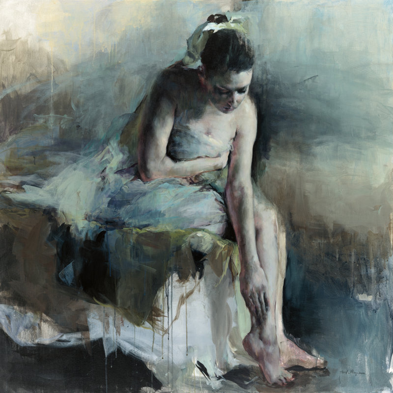 La réponse originale par Marilyn Hageman - peinture sur toile tendue, H 12 po x l 12 po, Cadre flottant blanc, Non