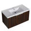 Meuble-lavabo moderne de 36 po avec lavabo, porte, 2 portes, noyer, rangement généreux pour les pratiques habituelles 36 po, style, fermeture en douceur abondante à l'intérieur-1297914121-1297914119